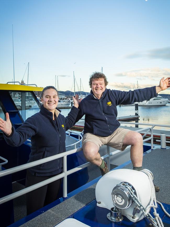 Rob Pennicott and staff member Chelsey van Muijlwijk. Picture: Richard Jupe