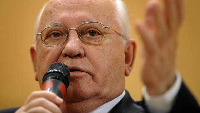 Former Soviet President Mikhail Gorbachev. Picture: