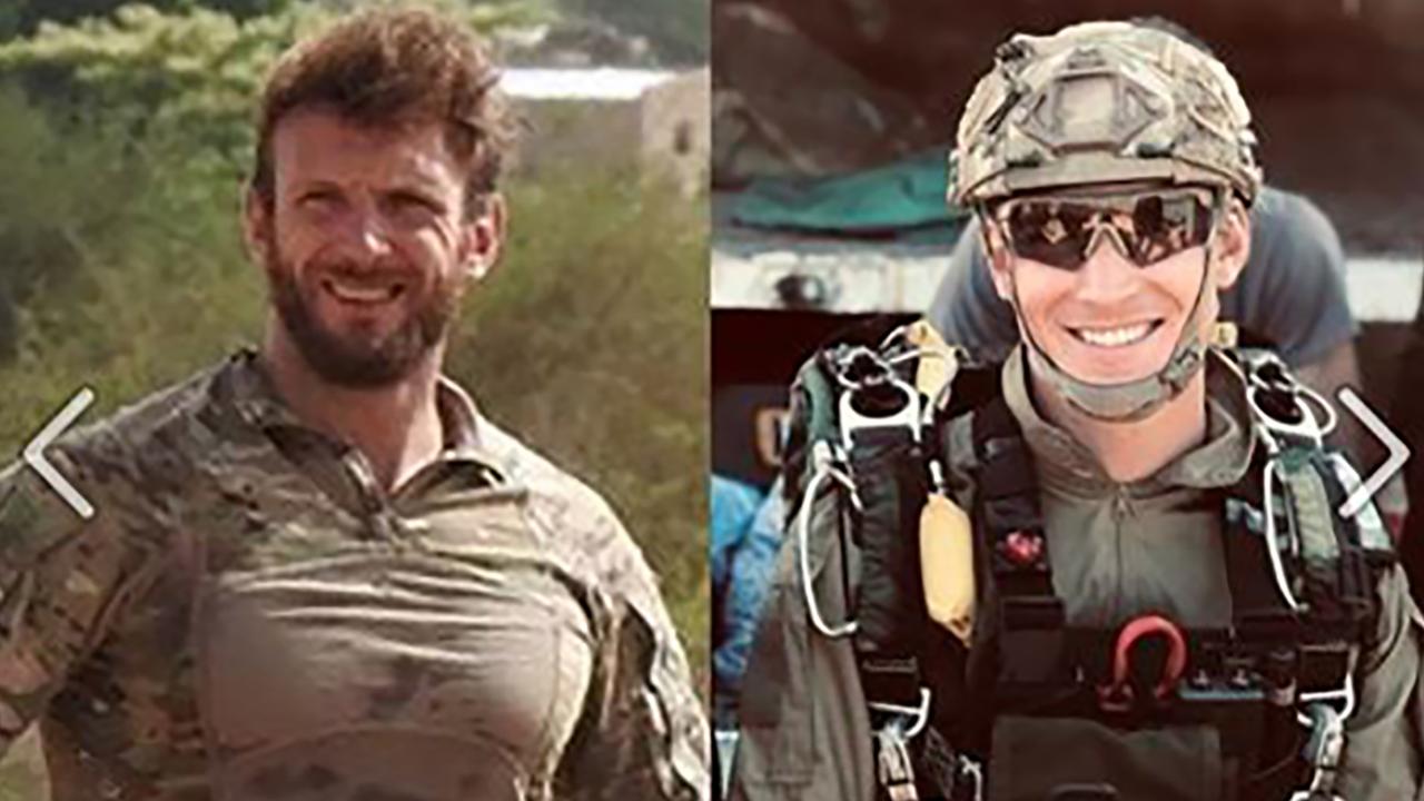 French soldiers Cedric de Pierrepont and Alain Bertoncello lost their lives during the raid. Picture: Ho/Marine Nationale/AFP