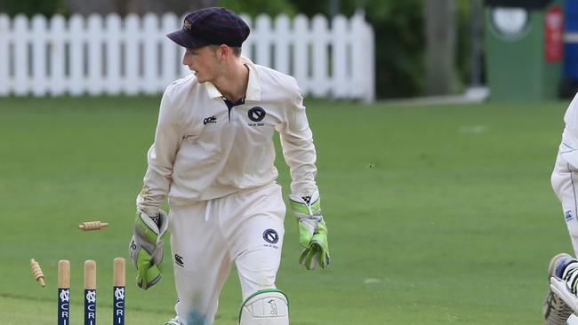 State High keeper Jack Wilson played an important role behind the stumps. (AAP Image – Richard Waugh)