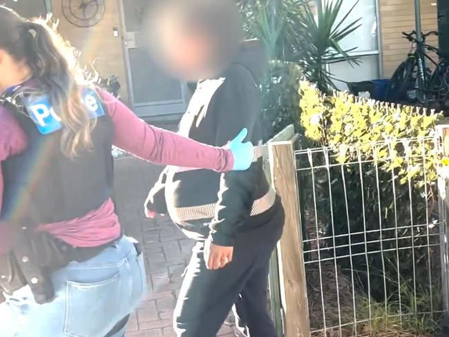 A 34-year-old woman was also arrested. Picture: Victoria Police