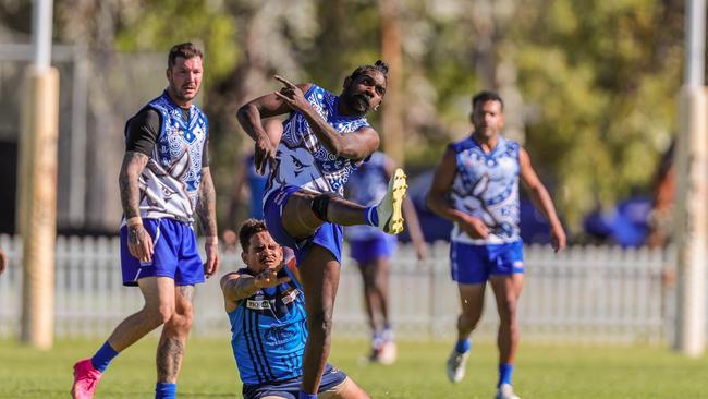 South Alice Springs have pushed their credentials for another CAFL grand final appearance in the 2024 season. Picture: AFLNT Media / Charlie Lowson