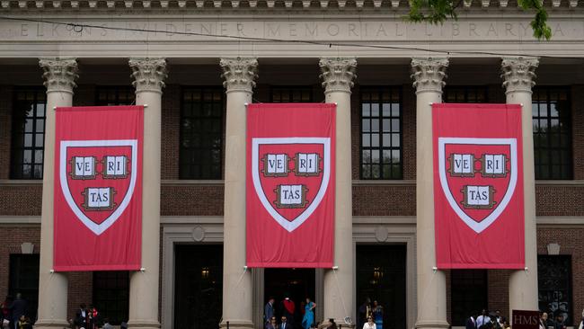 The Widener library during Harvard’s 374th commencement in Cambridge, Massachusetts, on 29 May 2025. Picture: AFP