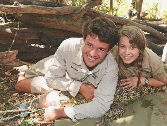 Today was a huge day ! We caught a brand new crocodile in the Wenlock River and we named her Madison. This technique of croc catching was first created by Dad. I feel extremely blessed to have someone in my life who is so passionate about wildlife and conservation. Picture: Bindi Irwin/Instagram