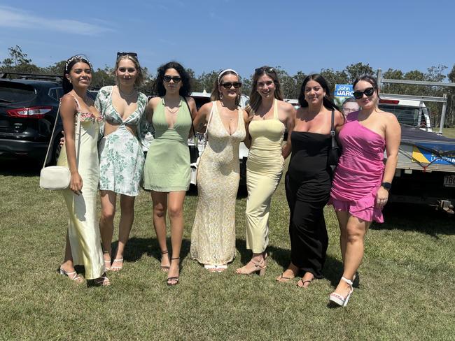 Racegoers at the Torbanlea Picnic Races.