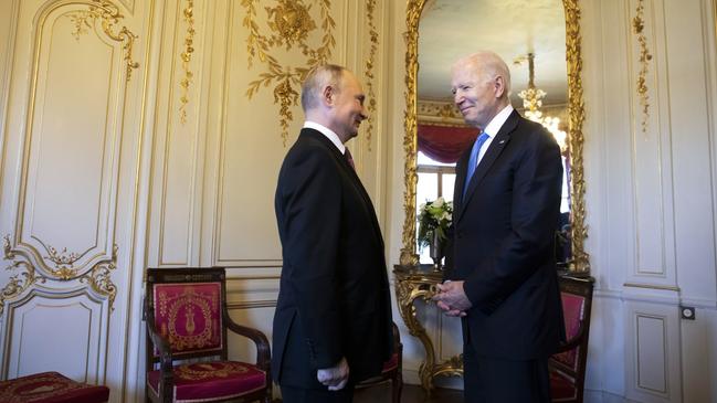 President Biden and Russian President Vladimir Putin met in 2021 in Geneva. Picture: Peter Klaunzer – Pool/Keystone via Getty Images