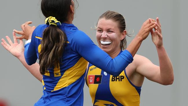 West Coast had a solid pre-season outing against Essendon. Picture: Will Russell/AFL Photos via Getty Images