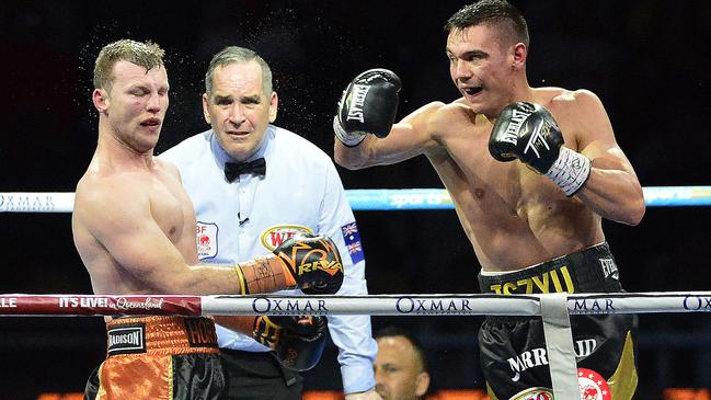 Jeff Horn vs Tim Tszyu Queensland Country Bank Stadium. PICTURE: MATT TAYLOR.