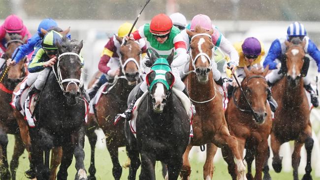 More money was wagered on the Caulfield Cup, won by Mer De Glace, than The Everest. Picture: AAP