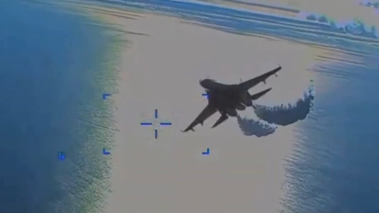 Pentagon video shows Russian jet buzz US drone over Black Sea | The ...