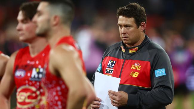 Mick Malthouse will continue to ask why football clubs sack coaches, like Stuart Dew, mid-season. Picture: Chris Hyde/AFL Photos