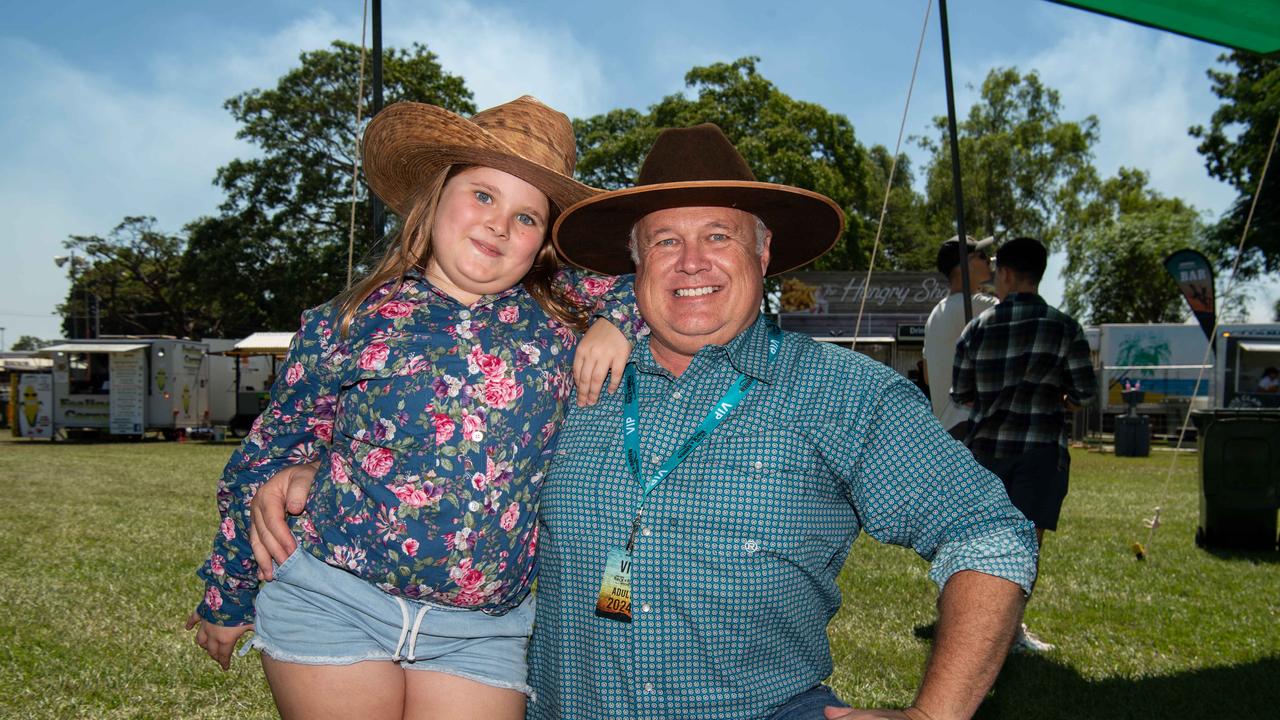 Eva McLennan and Gerry McLennan at the 2024 Top End Rock N Rodeo Muster at the Darwin Showgrounds. Picture: Pema Tamang Pakhrin.