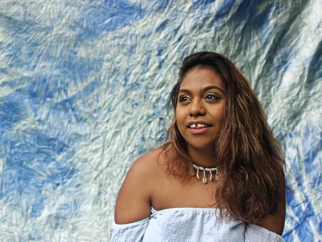 Emily Wurramara at the Adelaide Festiva. Picture: Hannah Bronte