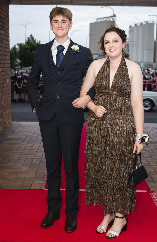 Leo Gordon and Lilly Hayes at Toowoomba Grammar School formal at Rumours International, Wednesday, November 15, 2023. Picture: Kevin Farmer