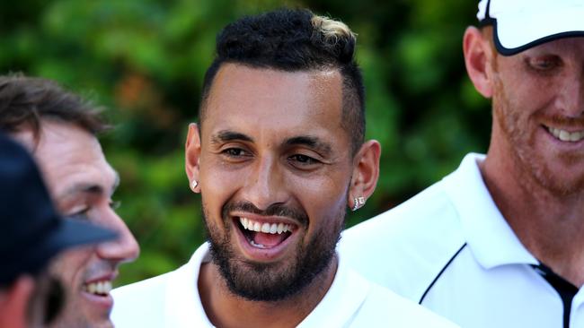 Nick Kyrgios says he doesn’t fear Germany. Picture: AAP