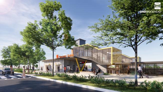 New image showing the planned Pimpama railway station on the Gold Coast.