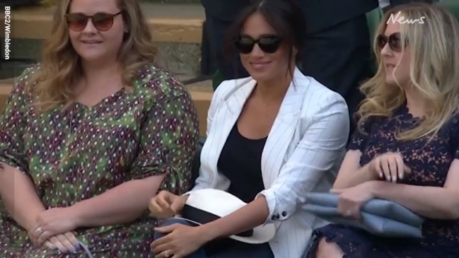 Meghan stuns at Wimbledon watching Serena Williams play