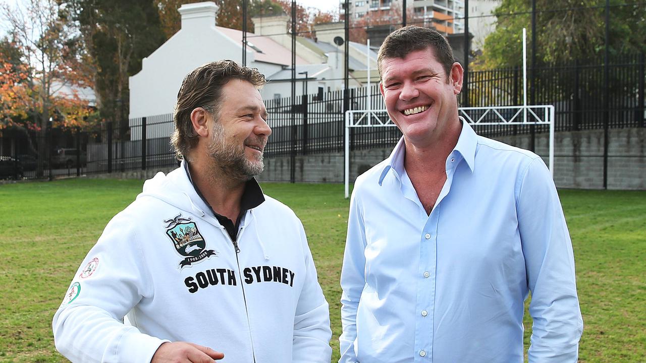 Russell Crowe and James Packer.