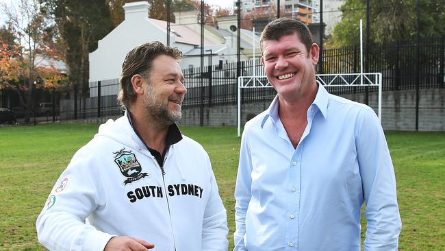 Russell Crowe and James Packer.