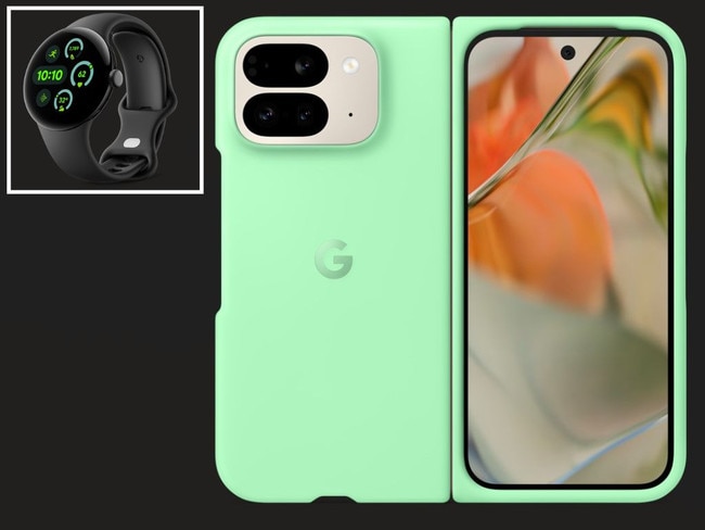 Pixel 9 Pro Fold and Google Pixel Watch 3. Picture; Supplied