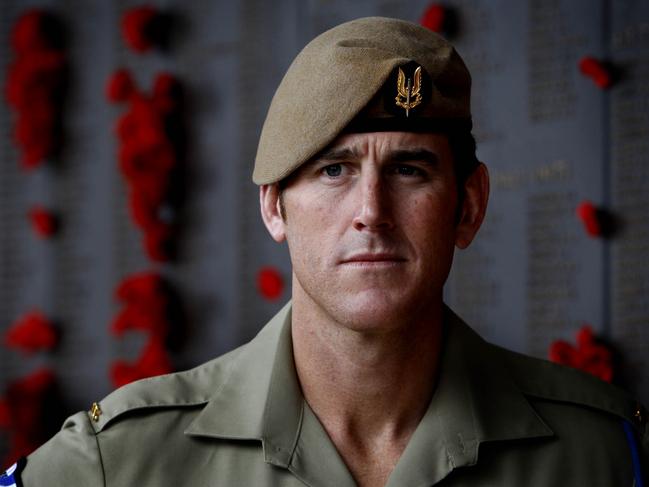 Ben Roberts-Smith at the Australian War Memorial in Canberra. Picture: Ray Strange