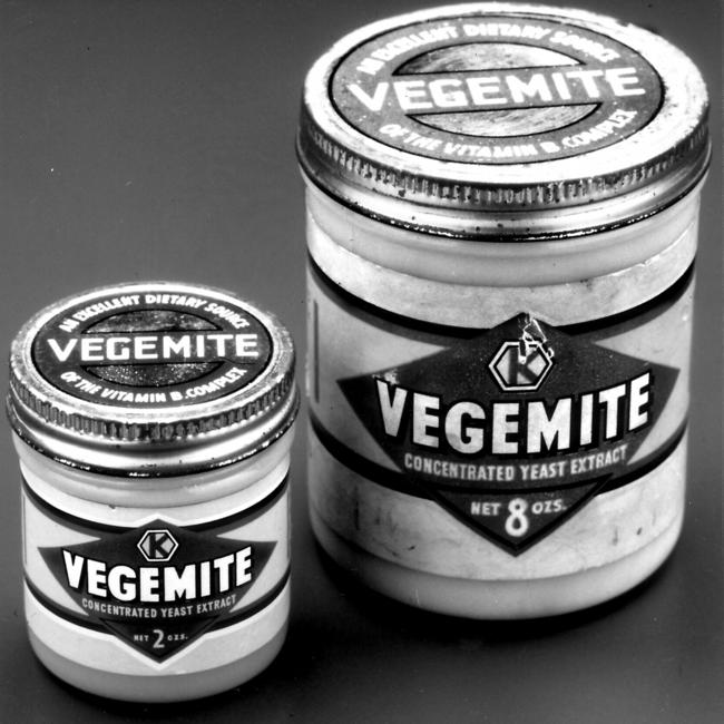 A 1930 Vegemite jar.