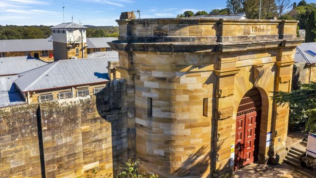 Berrima Correctional Centre includes 60 cells, a watchtower and two cottages, all ringed by sandstone walls. Picture: Supplied