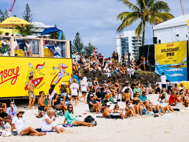 GOLD COAST, QUEENSLAND, AUSTRALIA - APRIL 27: Crowd at the Bonsoy Gold Coast Pro on April 27, 2024 at Gold Coast, Queensland, Australia. (Photo by Cait Miers/World Surf League)