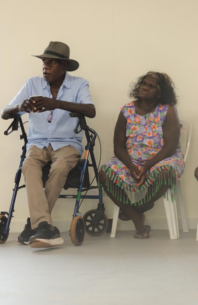 Anindilyakwa Land Council chair Tony Wurramarrba during the site tour of the Anindilyakwa Healing Centre, Groote Eylandt on Friday February 2. Picture: Zizi Averill