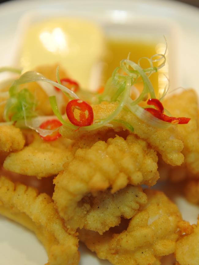 Salt and pepper squid is another favourite. Picture: Qantas