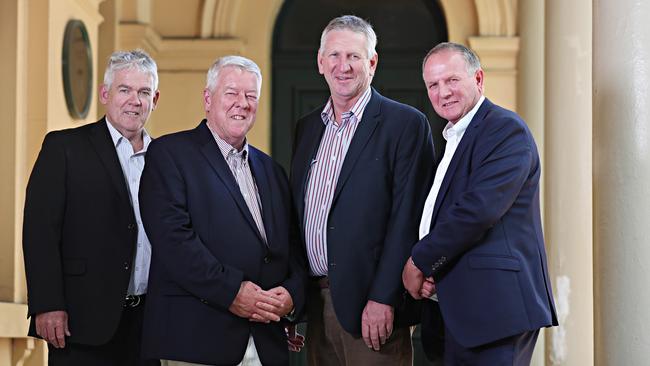 Neill, John, Denis and Joe Wagner in Brisbane. Picture: Annette Dew