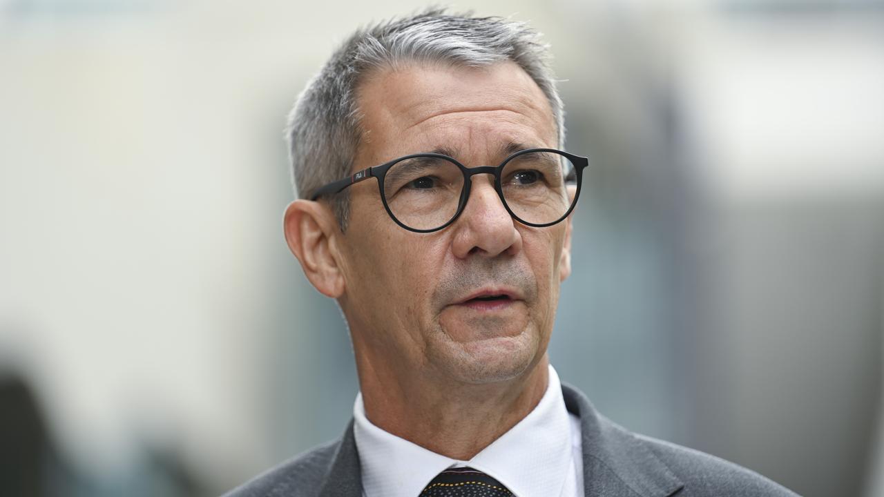 Former ACT chief prosecutor Shane Drumgold’s legal battle against the ACT government and the board of inquiry into his handling of the prosecution of Bruce Lehrmann has begun at the Supreme Court in Canberra. Picture: NCA NewsWire / Martin Ollman