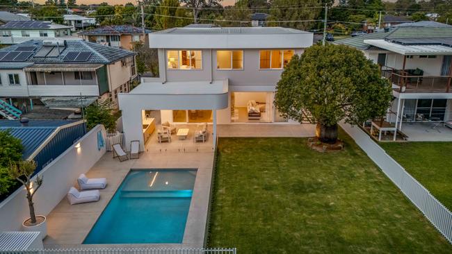 The brand new build has redone the property to give it a striking design that pops among other homes in the area.