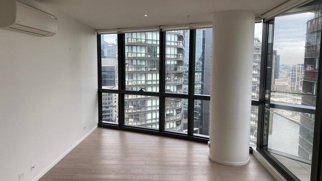 Prices have risen again and vacancy rates tightened for units in the inner city. This one-bedroom apartment at 1004N/889 Collins St, Docklands, is priced at $420 a week.