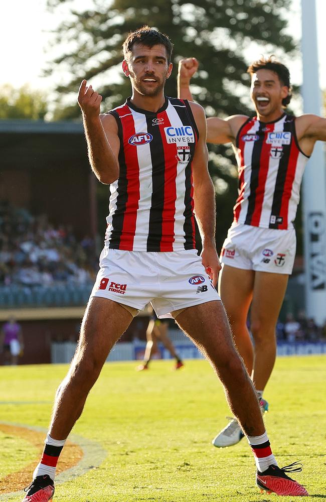 Riley Bonner. (Photo by Sarah Reed/AFL Photos via Getty Images)