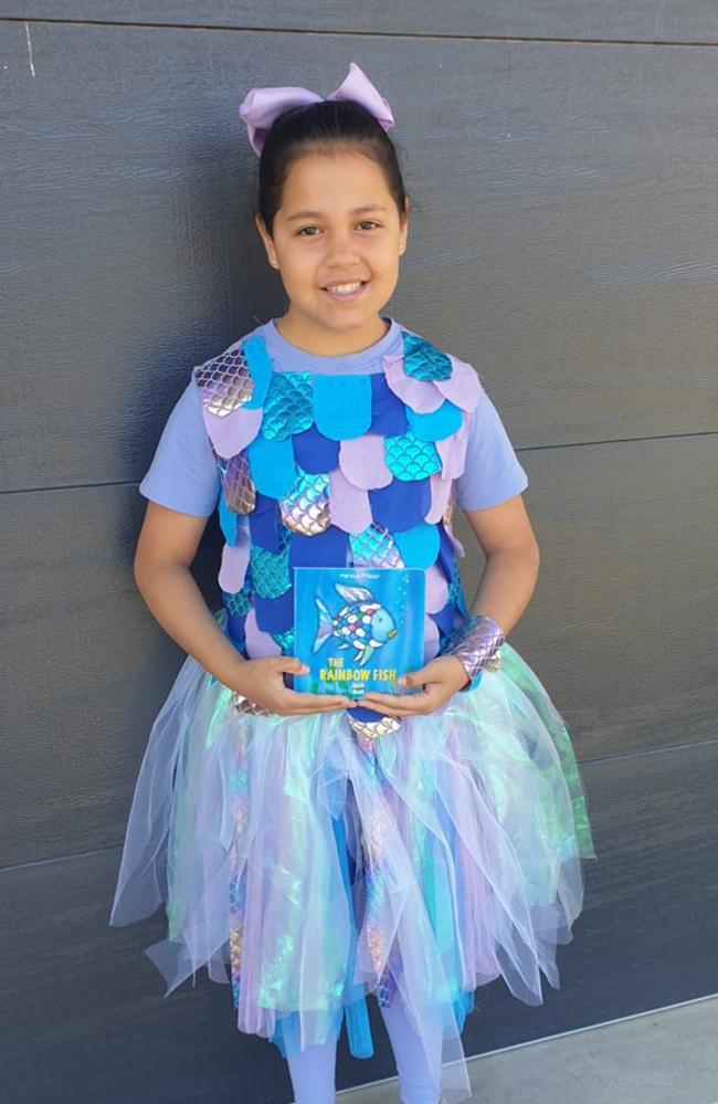 Rainbow Fish Costume  Rainbow fish costume, Fish costume, Book week costume