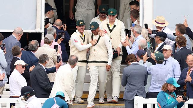 Usman Khawaja of Australia take the the field through the members at Lord’s (Photo by Ryan Pierse/Getty Images)