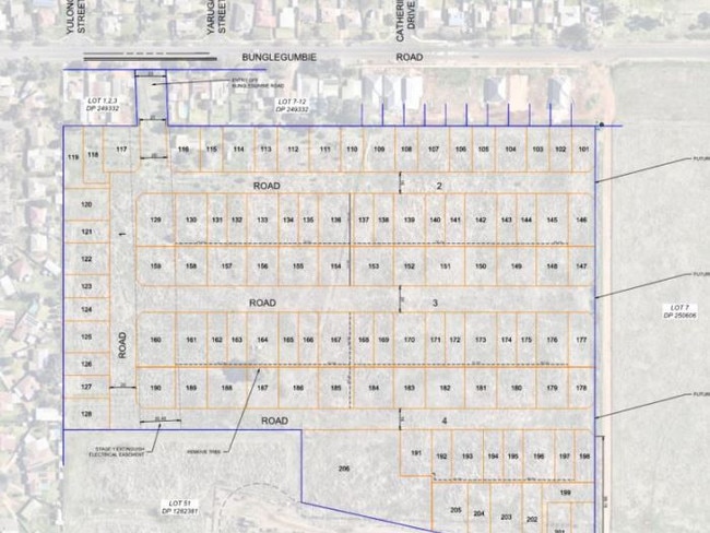 Layout of the approved residential lots. Picture: Dubbo Regional Council