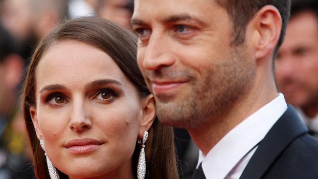 Natalie Portman and Benjamin Millepied. Picture: Valery Hache/AFP