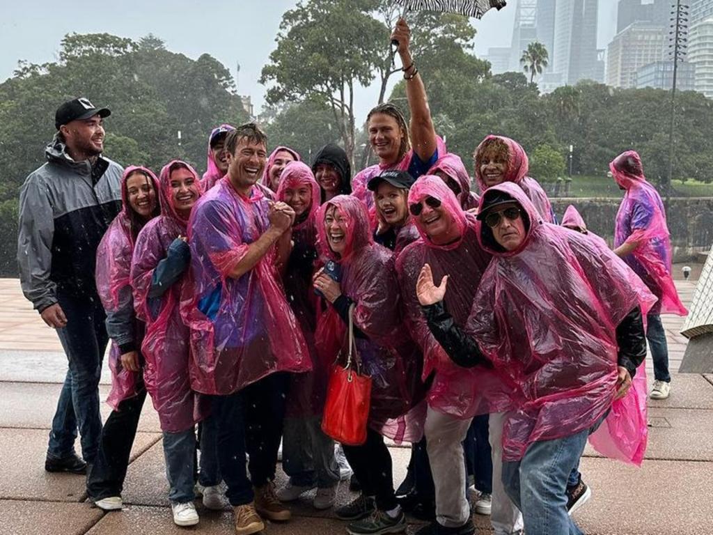 Sweeney and the movie’s cast and crew enjoy the sights of Sydney, Australia. Picture: Sydney Sweeney/Instagram