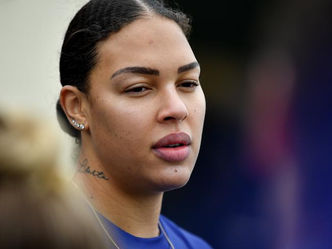 Australian basketball star Liz Cambage has shared her heartbreak over Kobe Bryant’s sudden death. Picture: AAP