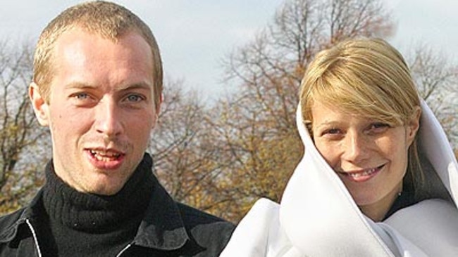 When times were good ... Chris Martin with Gwyneth Paltrow.
