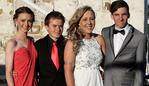 L to R: Prudence Raspin, Tyler Higgs, Chloe Read and Lucas Parket at the Triabunna High School Formal at Roaring Grill on Thursday 27 November 2014 Pic Carolyn Docking