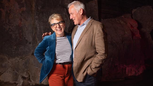 Performers Jane Longhurst and husband Guy Hooper at Peacock Theatre, Salamanca where they first met in 1995. Picture: Linda Higginson