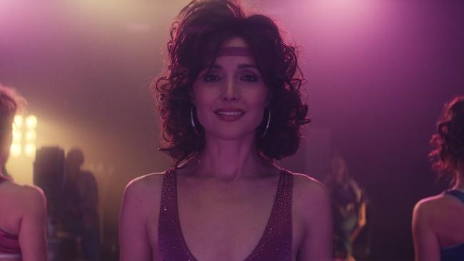 Australian actor Rose Byrne as an aspiring aerobic entrepreneur in Physical on Apple TV.