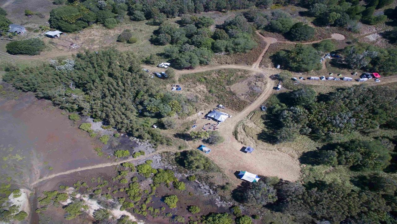 The event was being held at Raven's Hill Maryborough National Park on sacred site for the Butchulla people.