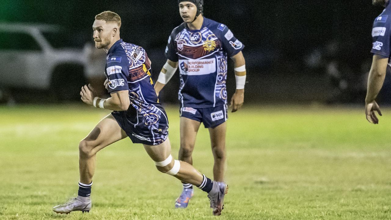 Austin Jennings for the Emus in the 2023 TRL Cultural Cup. Picture: Nev Madsen.