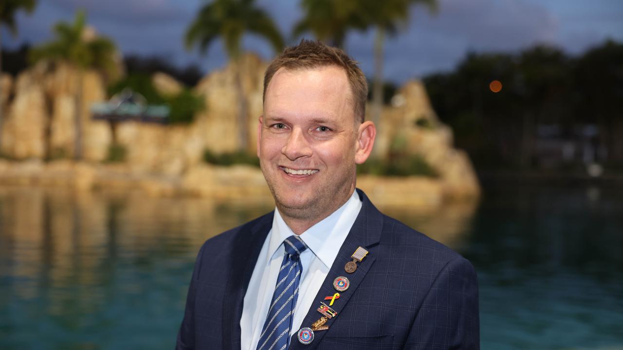 Jared Clark at the Surf Life Saving Queensland Point Danger Branch centennial celebration at Sea World for Gold Coast at Large. Picture, Portia Large.