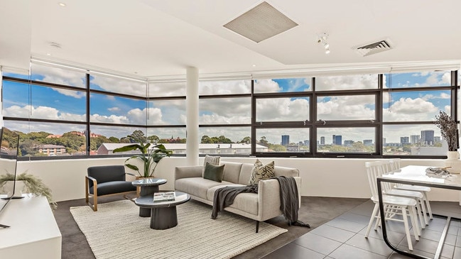 The 130sq m offering is being marketed as a “luxurious skyhome”.
