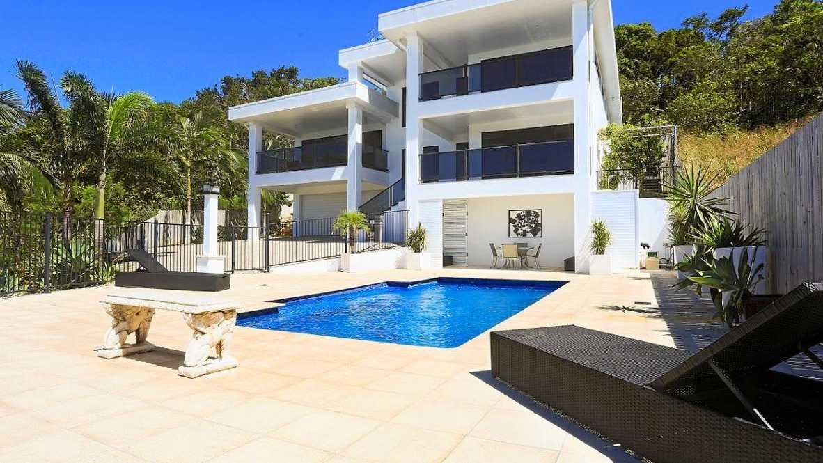 Cinnamon Drive: Situated on a hill, this home looks out over Mackay offering one of a kind views. Picture: Ashley Pillhofer